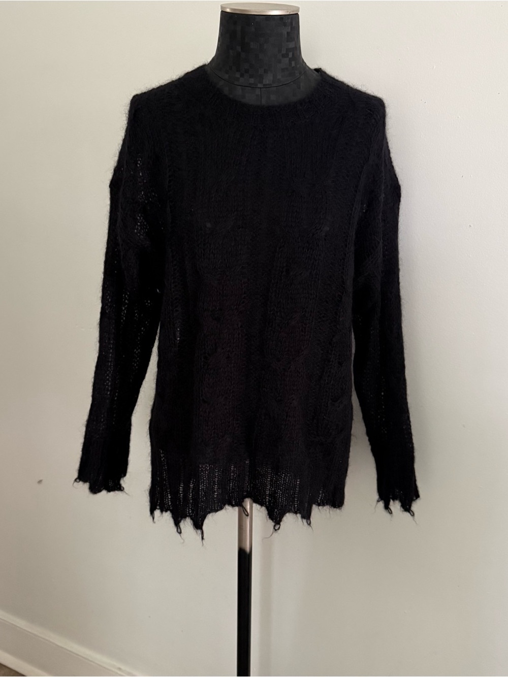Anthropologie Black Knit Sweater